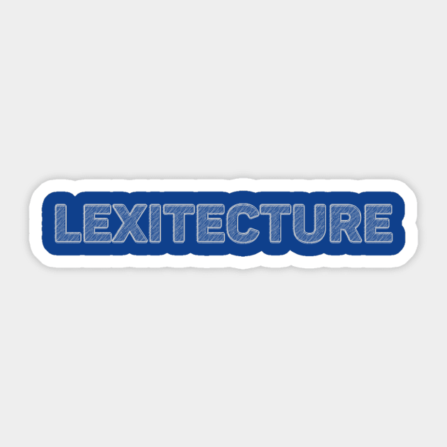 Lexitecture - Title Logo Sticker by Lexitecture